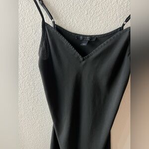 AllSaints Black V-Neck Slip Dress US 2